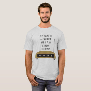 Custom Message T-Shirt for Theremin Players