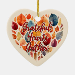 Custom Message Thanksgiving Hosting Gift Ornament