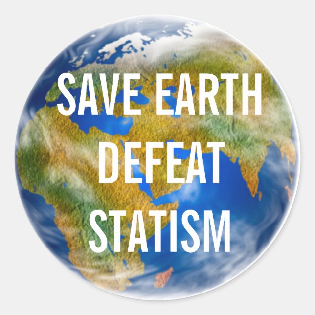 Custom Message To The World Sticker (Front)