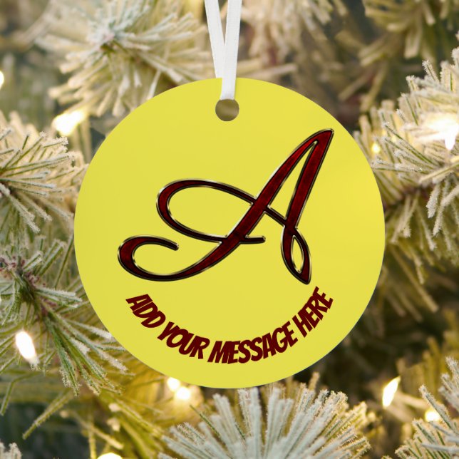 Custom Metal Circle Ornament (Insitu)