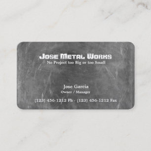 Custom Metal Works Business Card