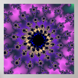 Custom Metallic Purple Eye Poster