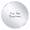 Custom Metallic Silver Template Add Your Text
