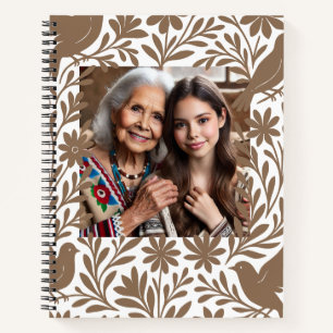 Custom Mexican Family Photo Otomí Recipe Book