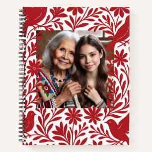 Custom Mexican Family Photo Otomí Recipe Book