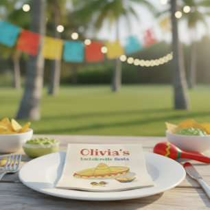 Custom Mexican Fiesta Bachelorette Party  Napkin
