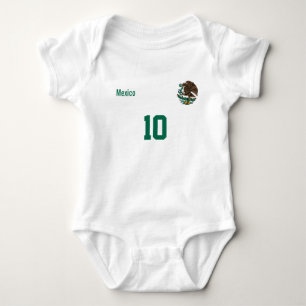 Custom Mexico Outfit with Name & Number Baby Bodysuit