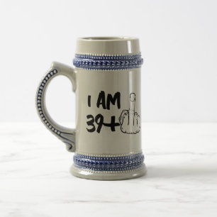 Custom Midlife Crisis Birthday Gift 4 Him - Funny  Beer Stein