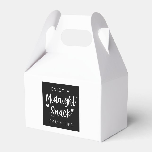 Custom Midnight Snack Favour Box (Front Side)