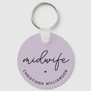 Custom Midwife Appreciation Midwifery Gifts Key Ring