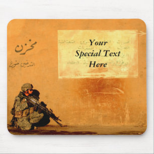 Custom Military Love Note on the Wall Mouse Pad