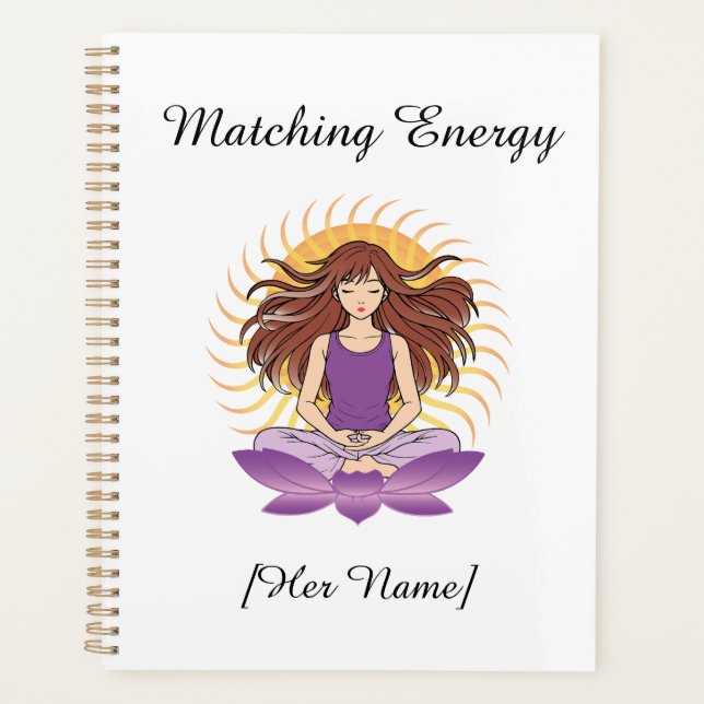 Custom Mindful Planner for Her | Name & Text (Front)