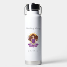 Custom Mindful Water Bottle for Her | Name & Text