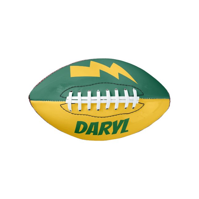 Custom mini football with lightning flash logo (Front)