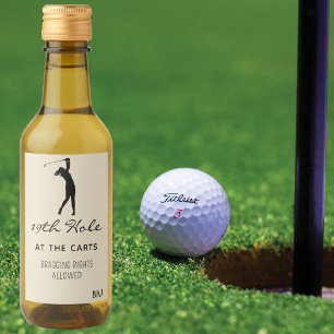 Custom Mini Wine 19th Hole (10) Golf Mini Label