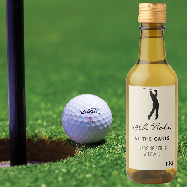 Custom Mini Wine 19th Hole (10) Golf Mini Wine Label (Creator Uploaded)