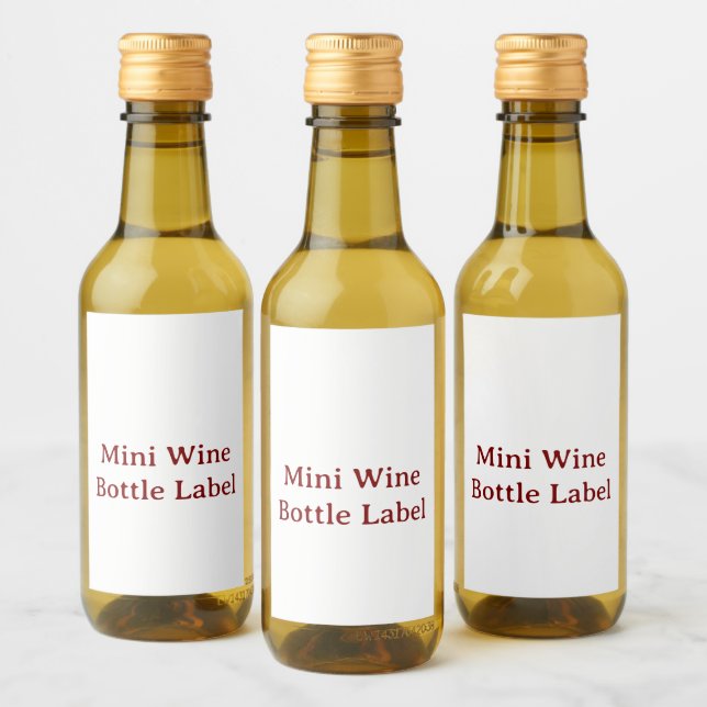 custom Mini Wine Bottle Label (Bottles)