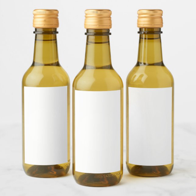Custom Mini Wine Bottle Labels (2" x 3") (Bottles)