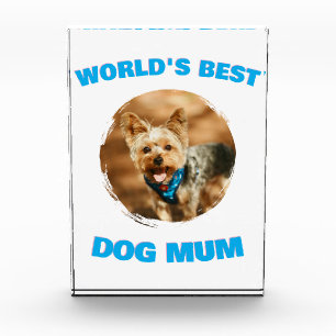 Custom Minimal Best Dog Cat Mum Mum Pet Cute Gift Photo Block