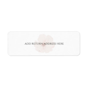 Custom Minimal Blush Garden Floral Wedding  