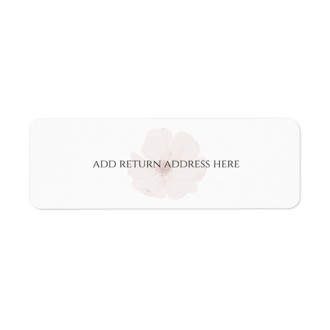 Custom Minimal Blush Garden Floral Wedding   (Front)