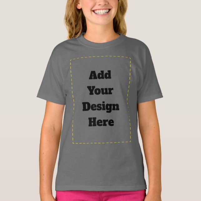 Custom minimal Design Add Photo or Text T-Shirt (Front)