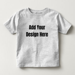 Custom minimal Design Add Photo or Text Toddler T-Shirt
