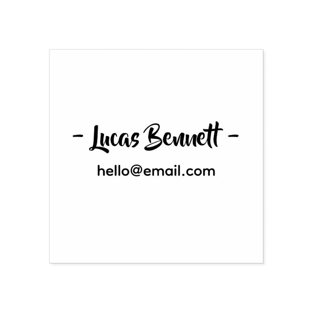 Custom Minimal Name Stamp – Modern Script (Imprint)