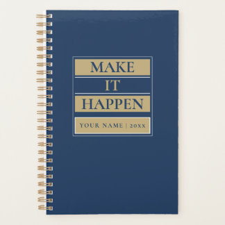 Custom Minimal Planner with Name, Year & Title