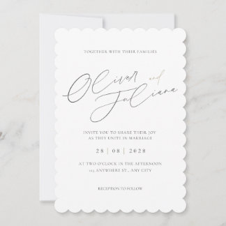 CUSTOM MINIMALIST AESTHETIC WEDDING INVITATION! INVITATION