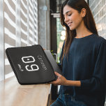 Custom Minimalist American Athlete Monochromatic  Laptop Sleeve<br><div class="desc">Protect your tech in style with this professional laptop sleeve featuring a high-contrast black and white "Team USA" design. This durable, padded cover is designed to shield your computer from daily bumps and scratches, featuring a secure zippered top for easy access. The striking monochromatic exterior is fully personalizable with your...</div>