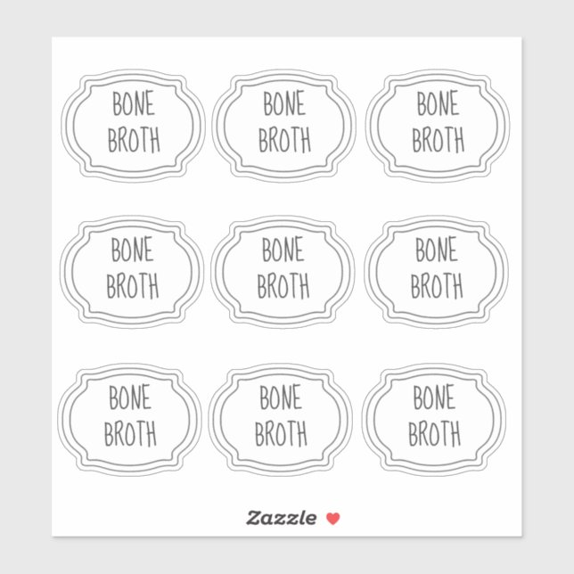 Custom Minimalist Farmhouse Canning Labels (Sheet)