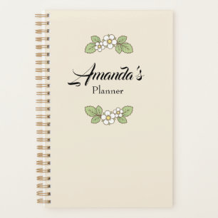 Custom minimalist floral Feminine Daily Planner
