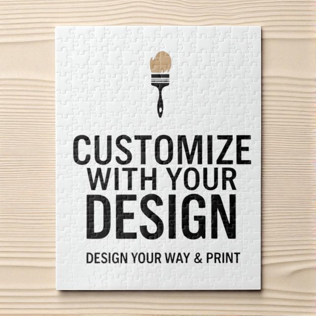 Custom Minimalist Personalised Company Branded  Jigsaw Puzzle (Creator Uploaded)