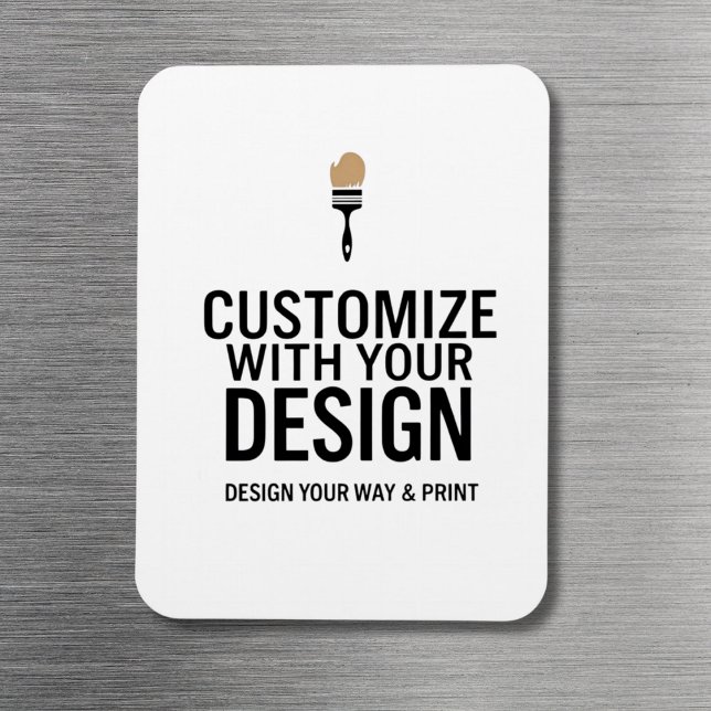 Custom Minimalist Personalised Company Branded  Magnet (Creator Uploaded)