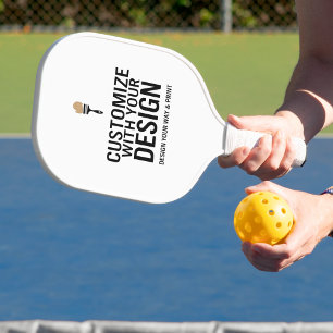 Custom Minimalist Personalised Company Branded  Pickleball Paddle