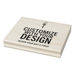 Custom Minimalist Personalised Company Branded  Rubber Stamp