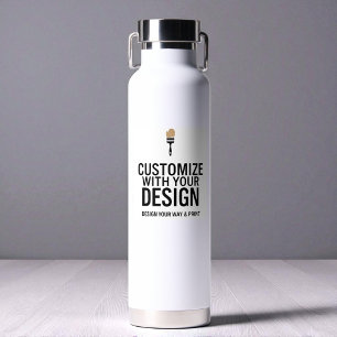 Custom Minimalist Personalised Company Branded  Water Bottle
