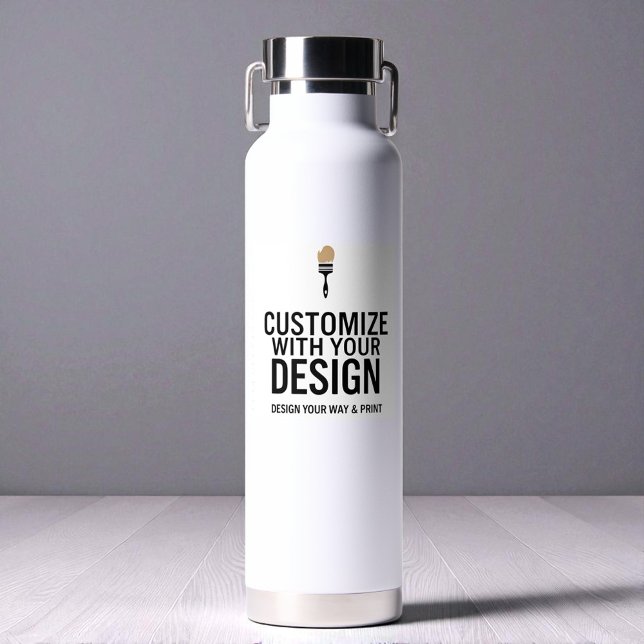 Custom Minimalist Personalised Company Branded  Water Bottle (Creator Uploaded)
