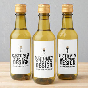 Custom Minimalist Personalised Company Branded Wine Label