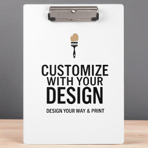 Custom Minimalist Personalized Company Branded  Clipboard