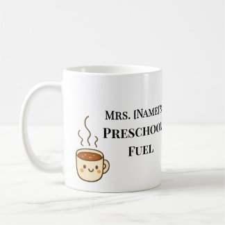 Custom Minimalist Preschool Teacher Coffee Mug