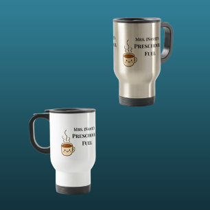 Custom Minimalist Preschool Teacher Travel Mug