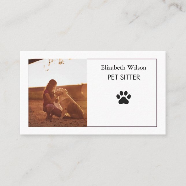 Custom Minimalist small Business Cards simple  (Front)
