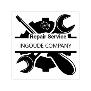 Custom Minimalist Tools  Bold Car Repair Service Self-inking Stamp