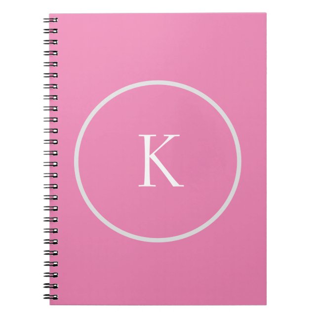 Custom minimalistic monogram notebook (Front)