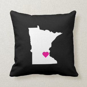 Custom Minnesota State Love Reversible Pillow