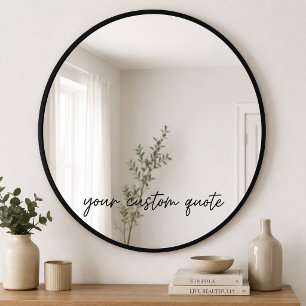 Custom Mirror Quote Decal – Personalised Text