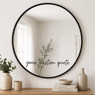 Custom Mirror Quote Decal – Personalised Text