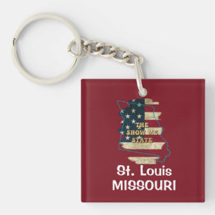 Custom Missouri State  Keychain